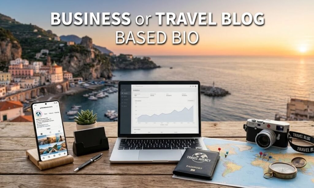 Business or Travel Blog Based Bio
