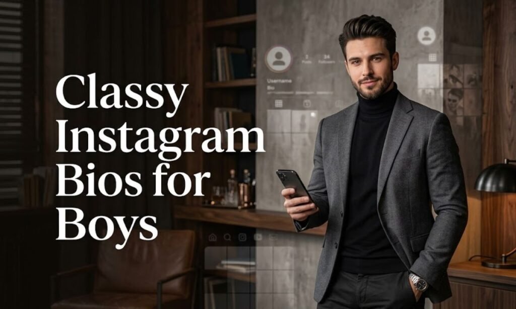 Classy Instagram Bios for Boys