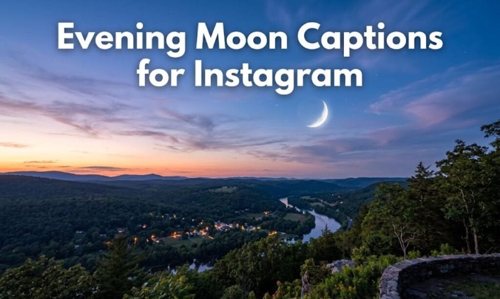 Evening Moon Captions for Instagram