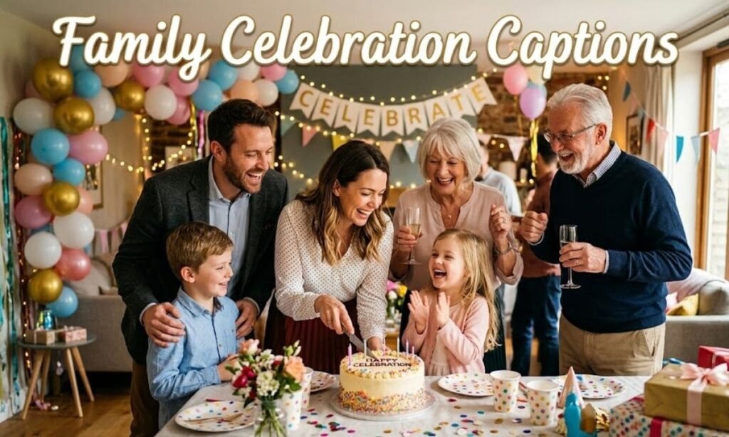 Family Celebration Captions