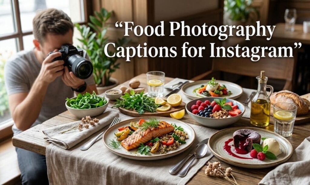 Food Photography Captions for Instagram