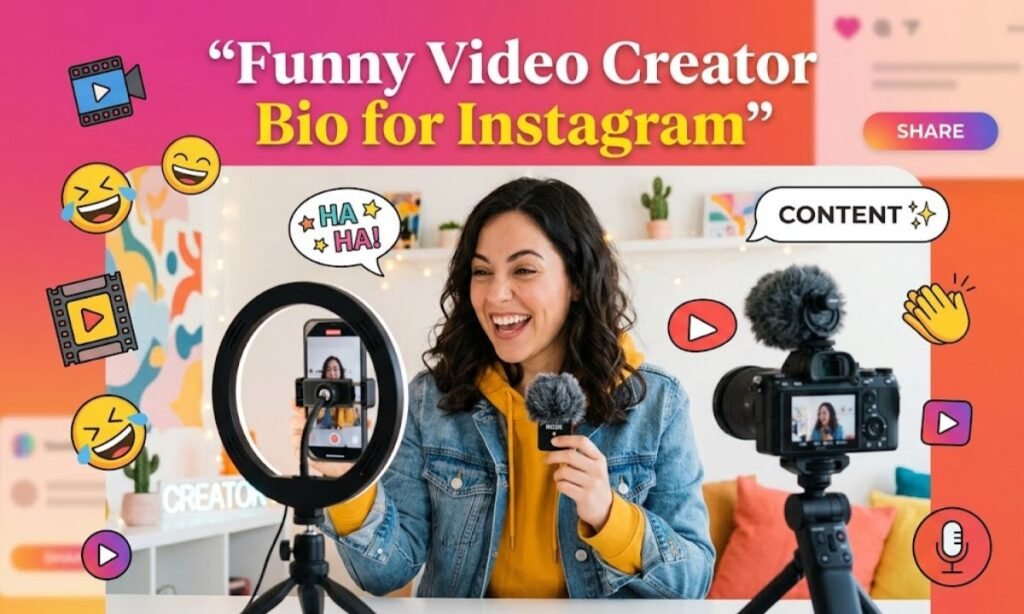 Funny Video Creator Bio for Instagram