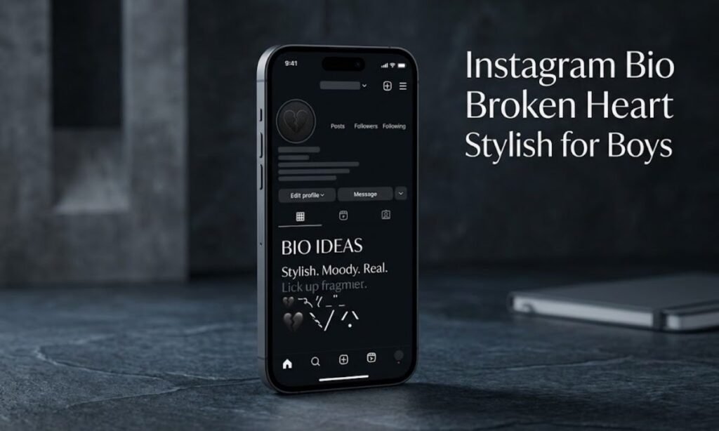 Instagram Bio Broken Heart Stylish for Boys