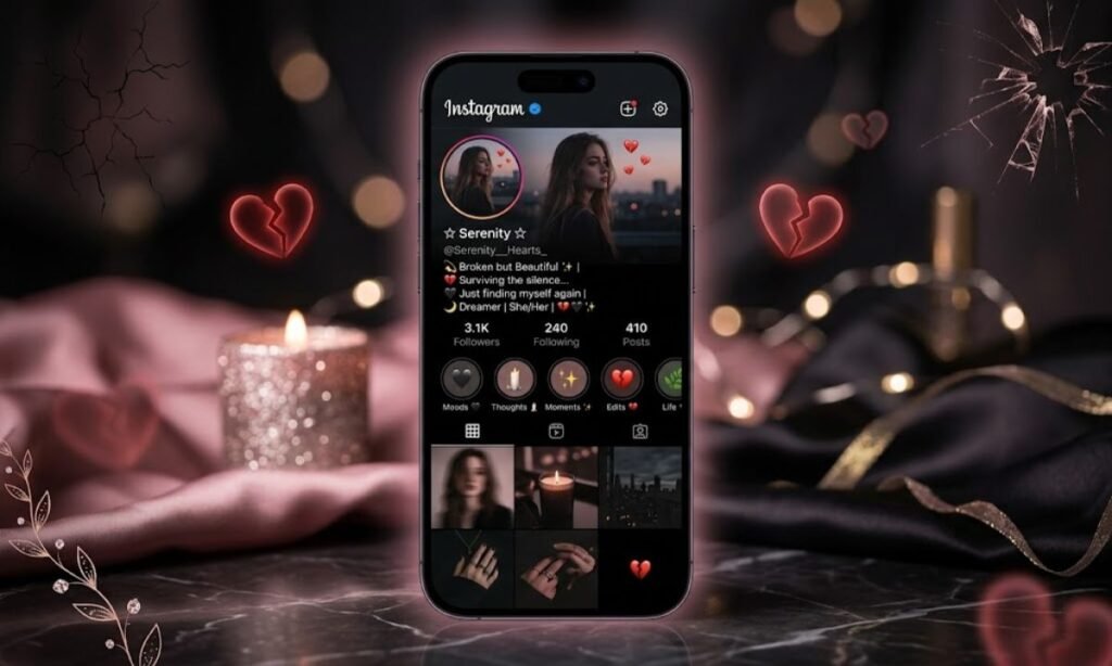 Instagram Bio Broken Heart Stylish for Girls