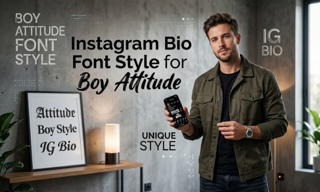 Instagram Bio Font Style for Boy Attitude