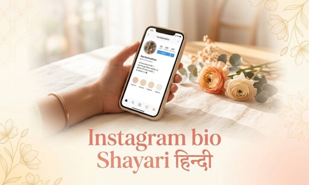 ​Instagram bio Shayari हिन्दी
