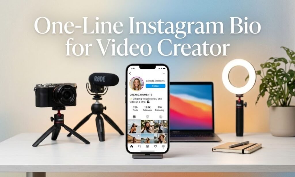One-Line Instagram Bio for Video Creator