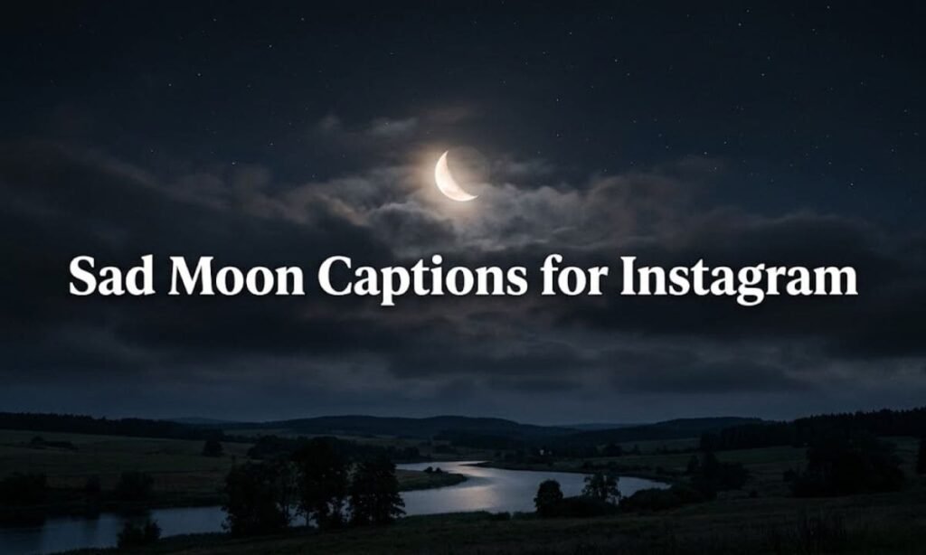 Sad Moon Captions for Instagram