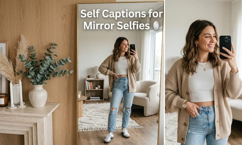 Self Captions for Mirror Selfies
