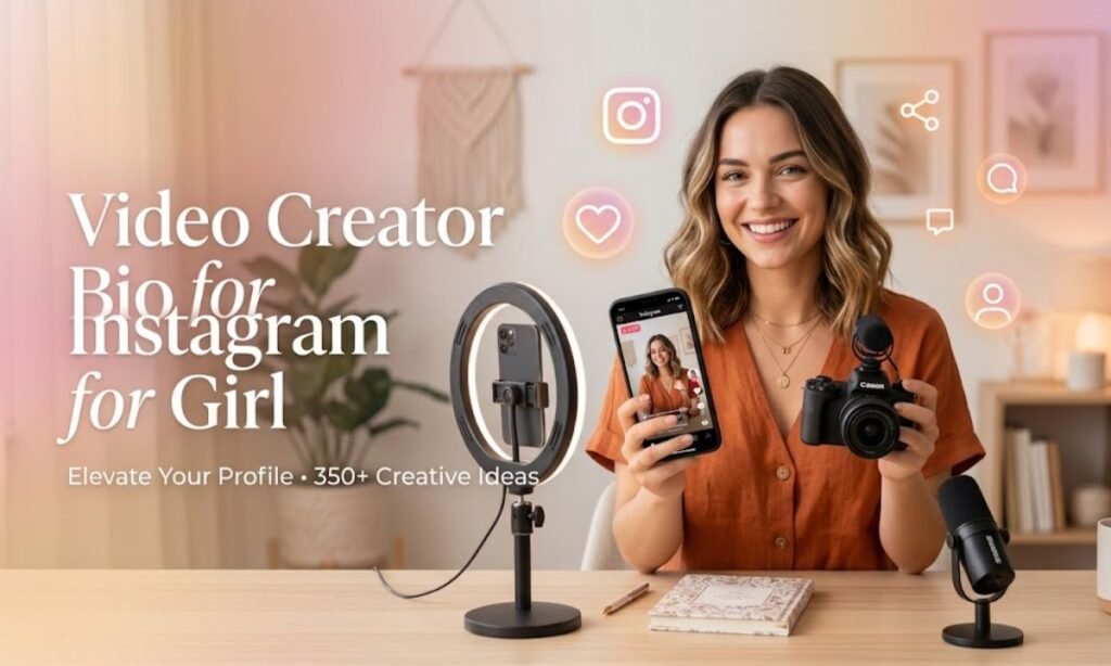 Video Creator Bio for Instagram for Girl