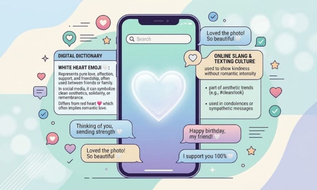 White Heart Emoji Meaning Urban Dictionary
