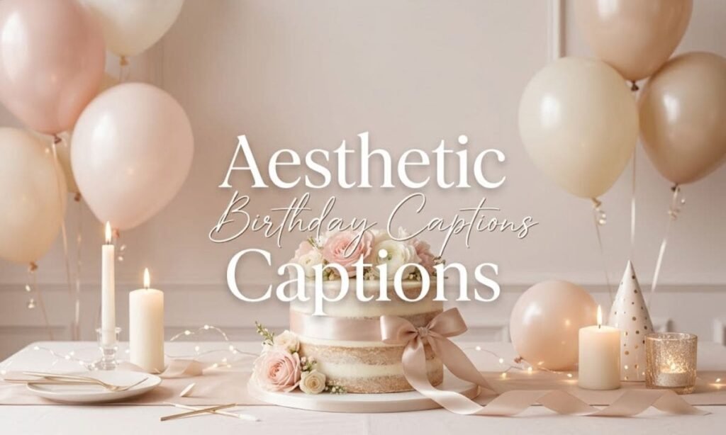 Aesthetic birthday captions