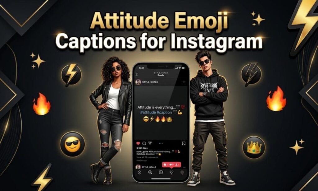 Attitude Emoji Captions for Instagram (Boy & Girl)