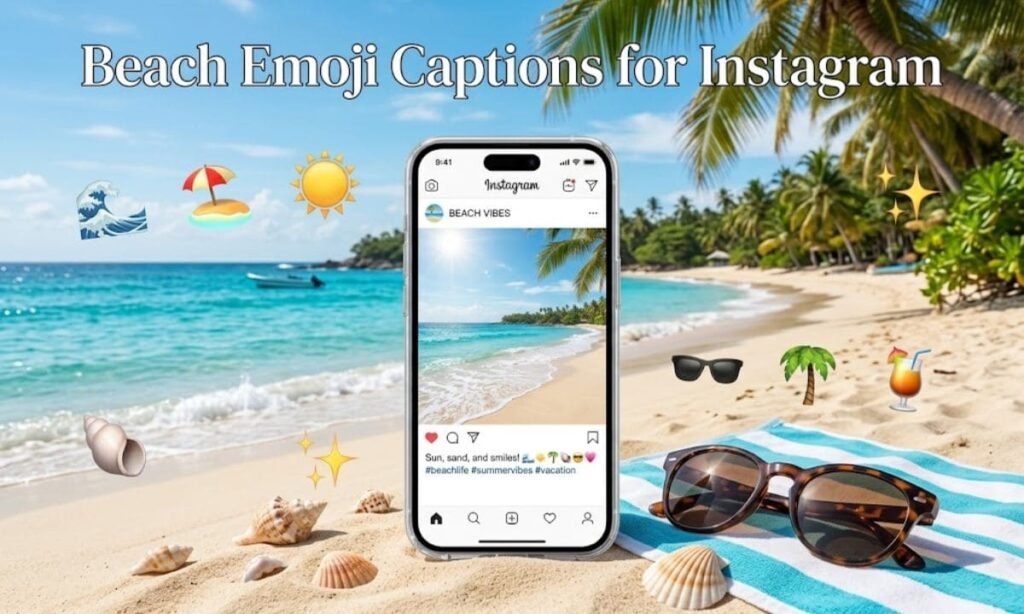 Beach Emoji Captions for Instagram