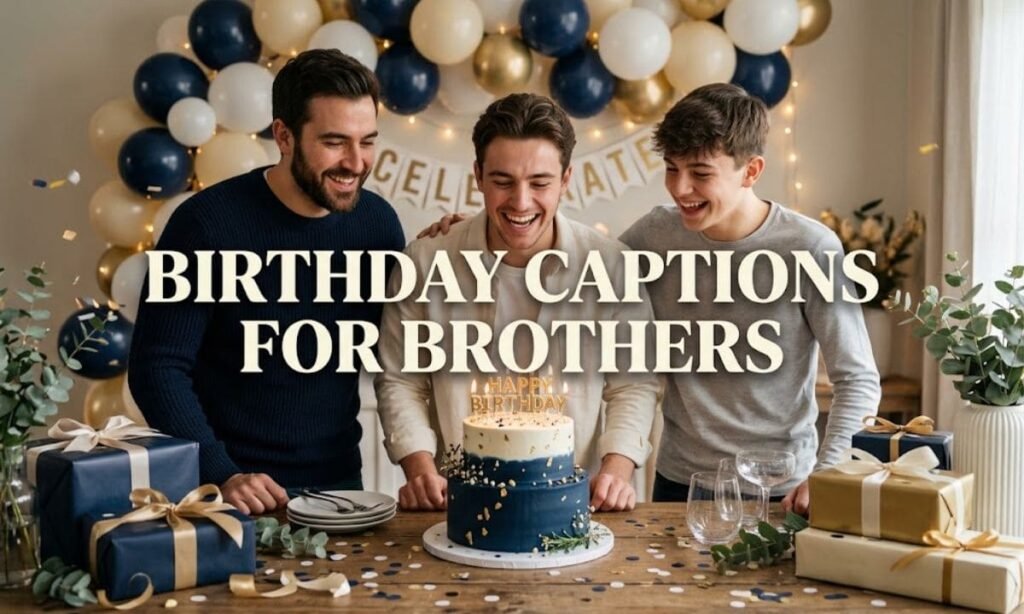 Birthday Captions For Brothers