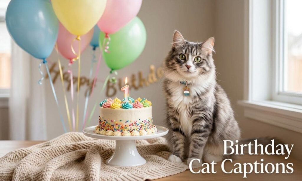 Birthday Cat Captions
