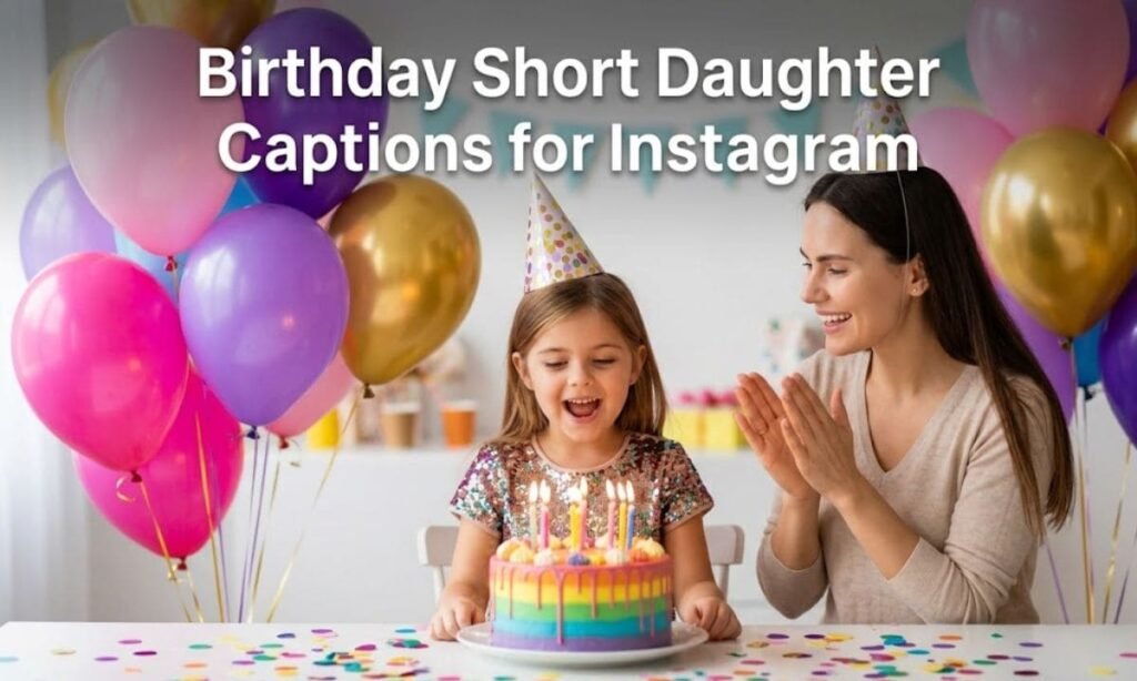Birthday Short Daughter Captions for Instagram