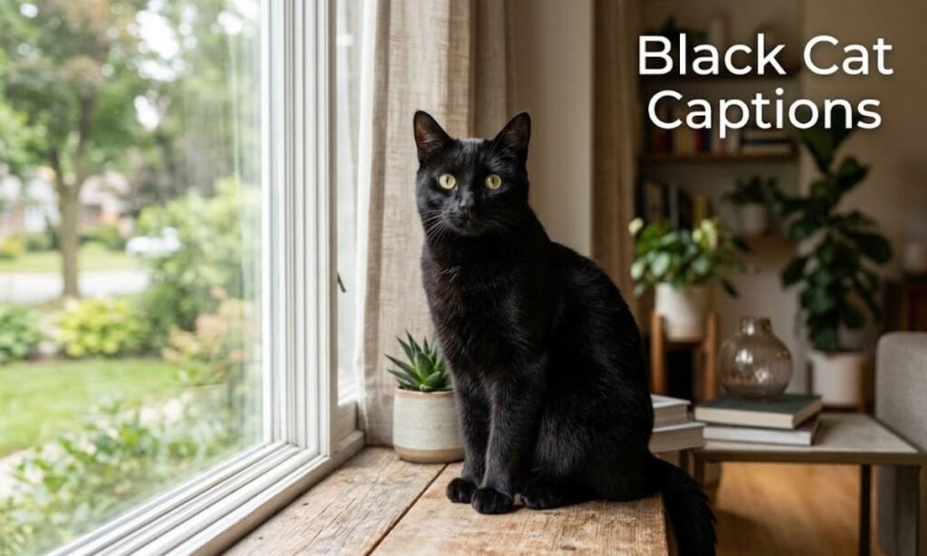 Black Cat Captions