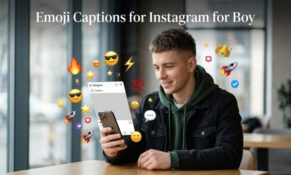 Emoji Captions for Instagram for Boy