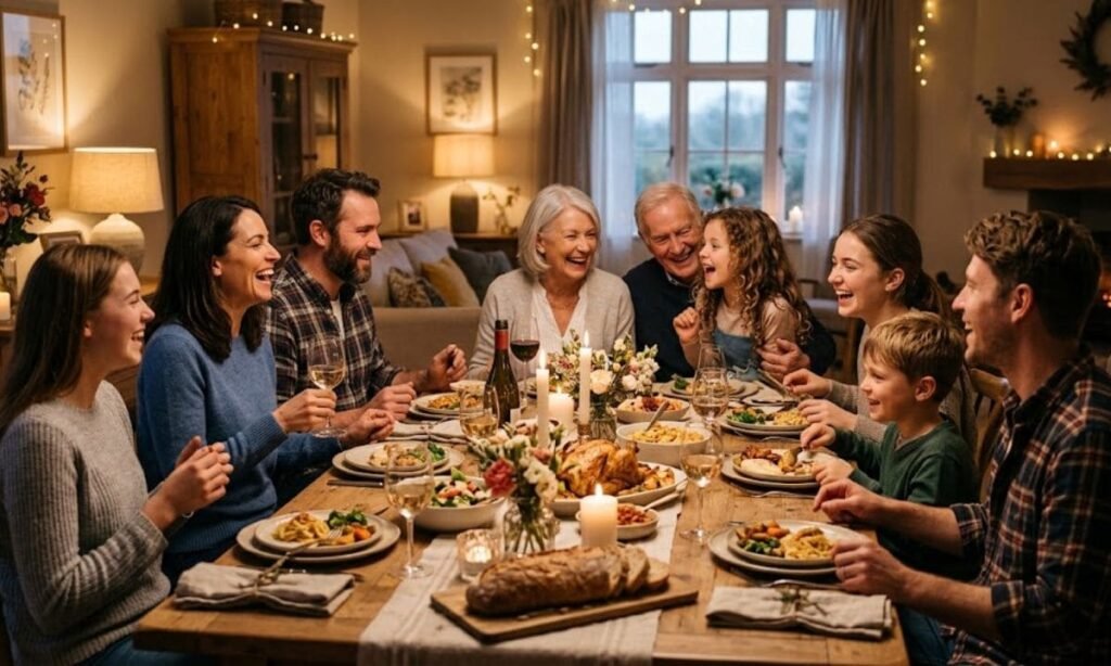 Family Dinner Captions