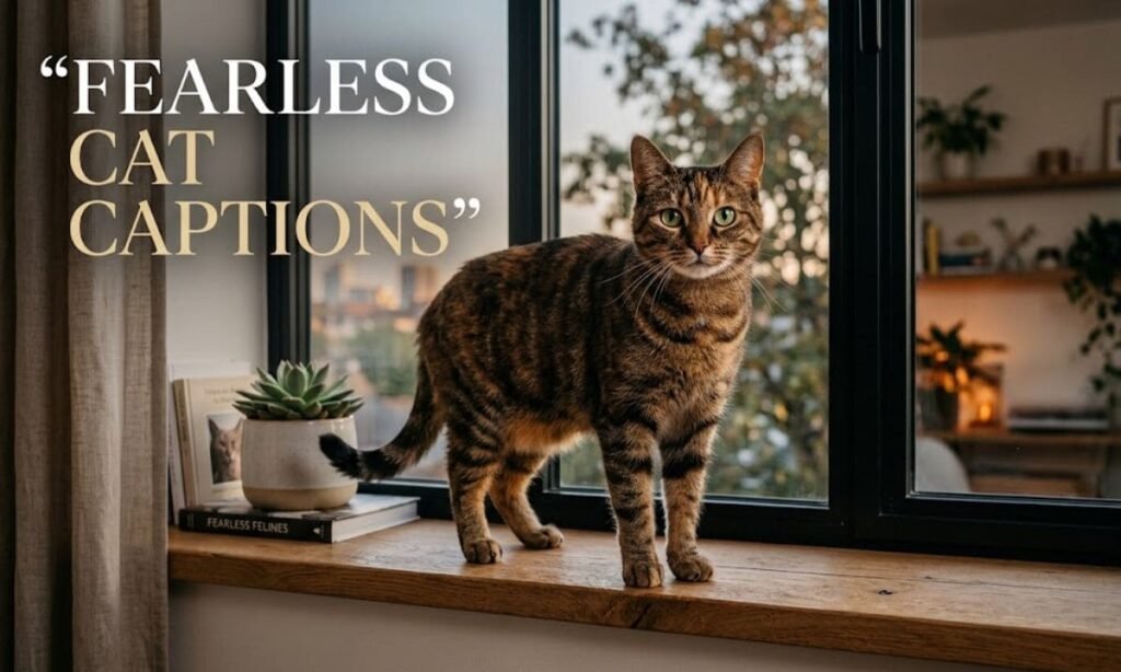 Fearless Cat Captions