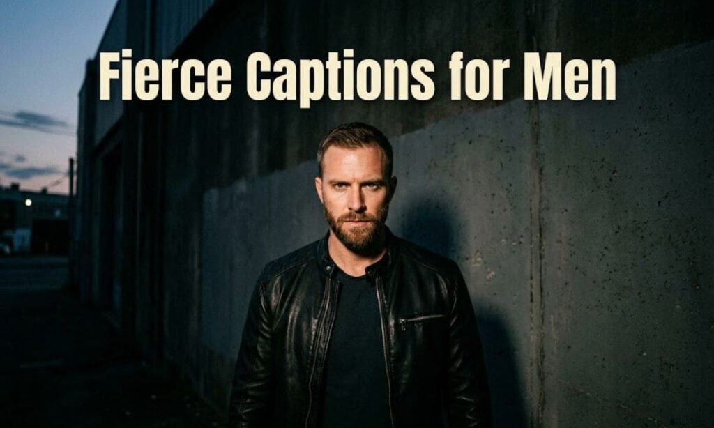 Fierce Captions for Men