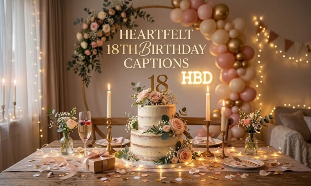 Heartfelt 18th Birthday Captions