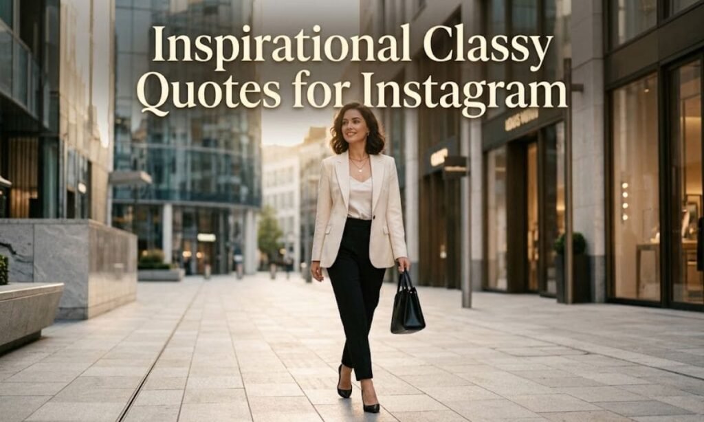 Inspirational Classy Quotes