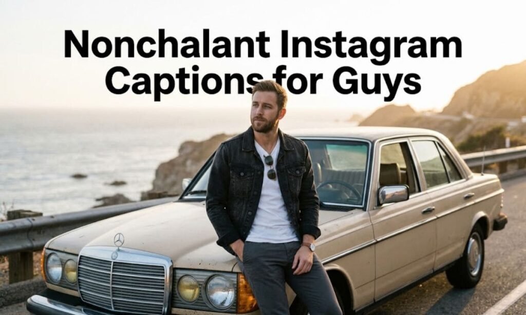 Nonchalant Instagram Captions for Guys