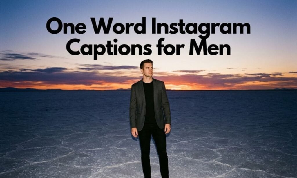 One Word Instagram Captions for Men