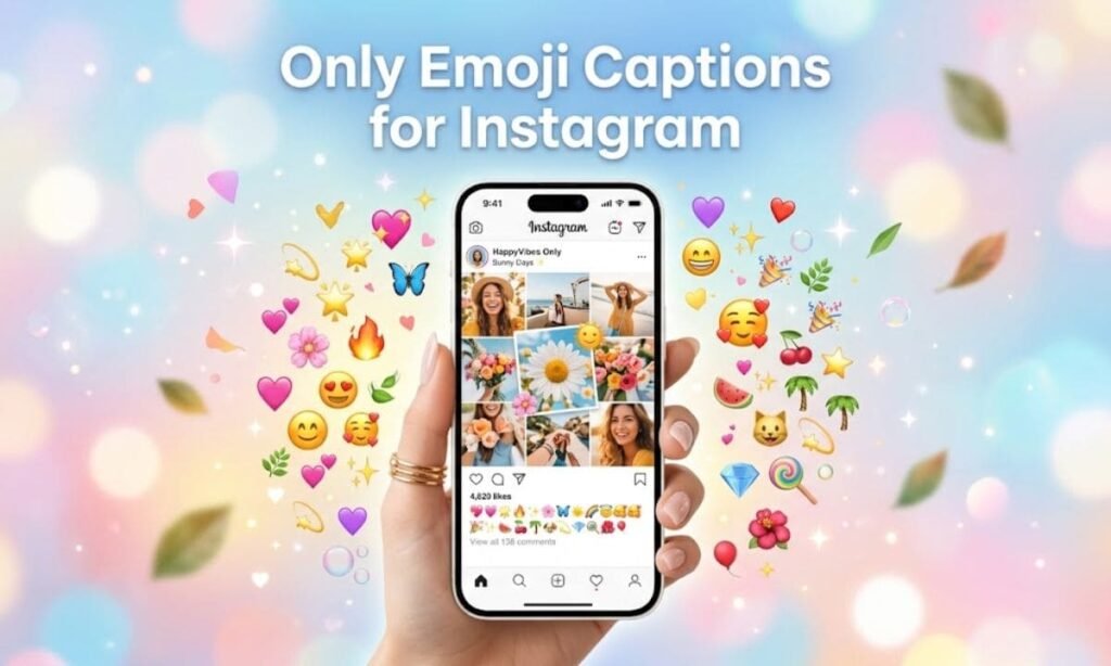 Only Emoji Captions for Instagram