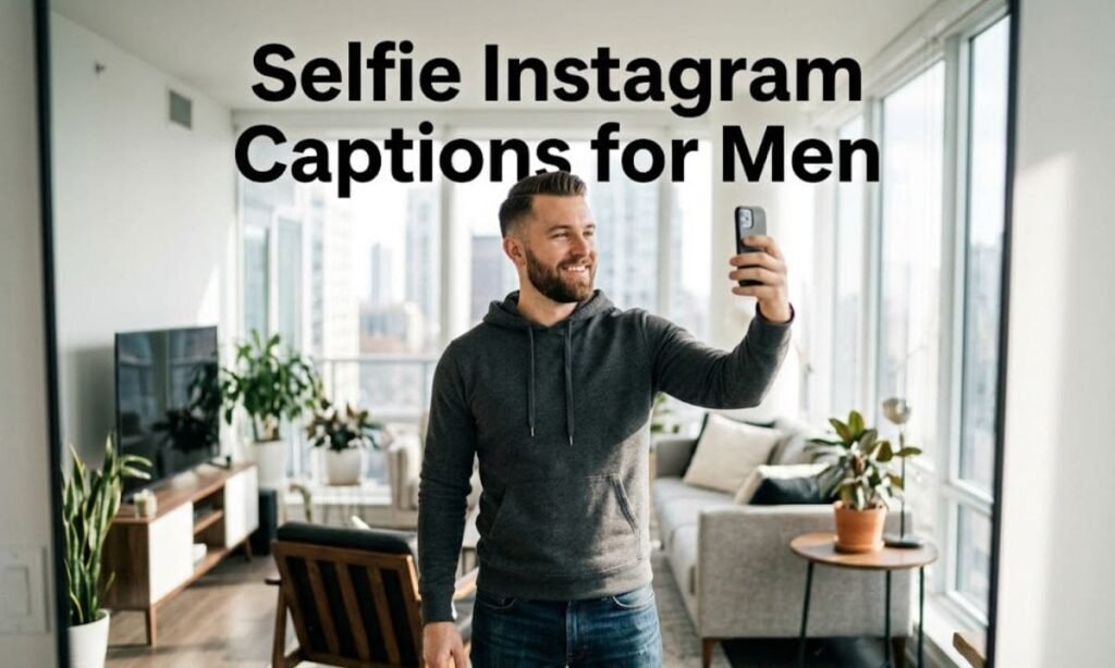 Selfie Instagram Captions for Men