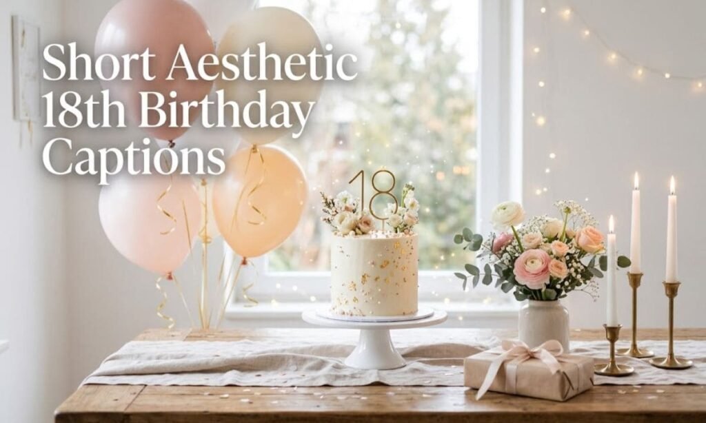 Short Aesthetic 18th Birthday Captions