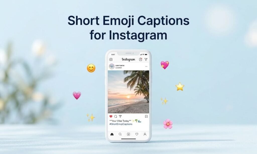 Short Emoji Captions for Instagram