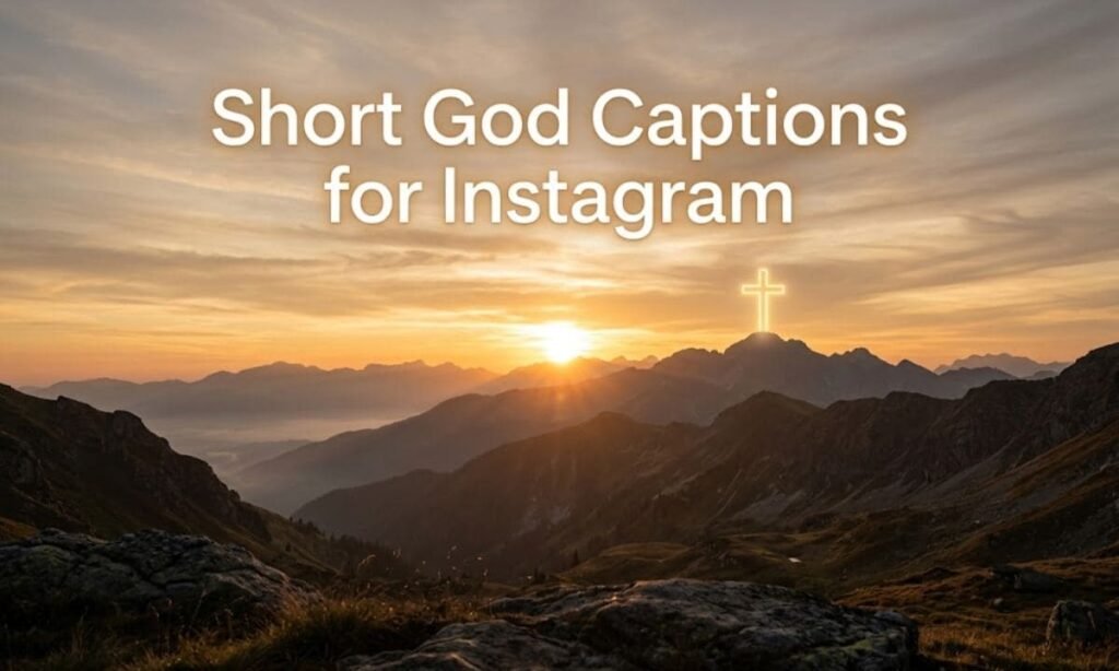 Short God Captions for Instagram
