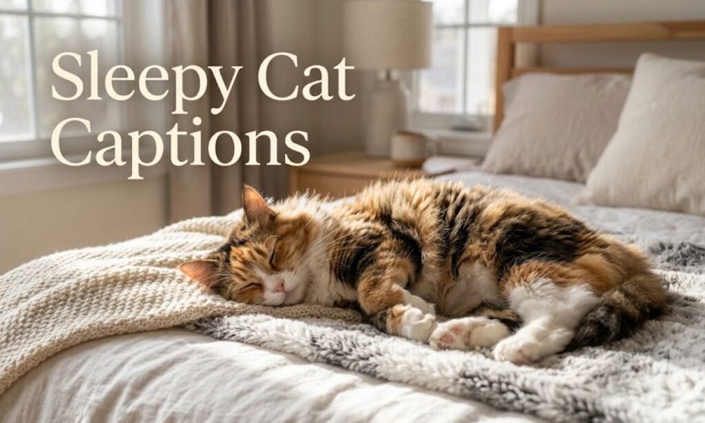 Sleepy Cat Captions