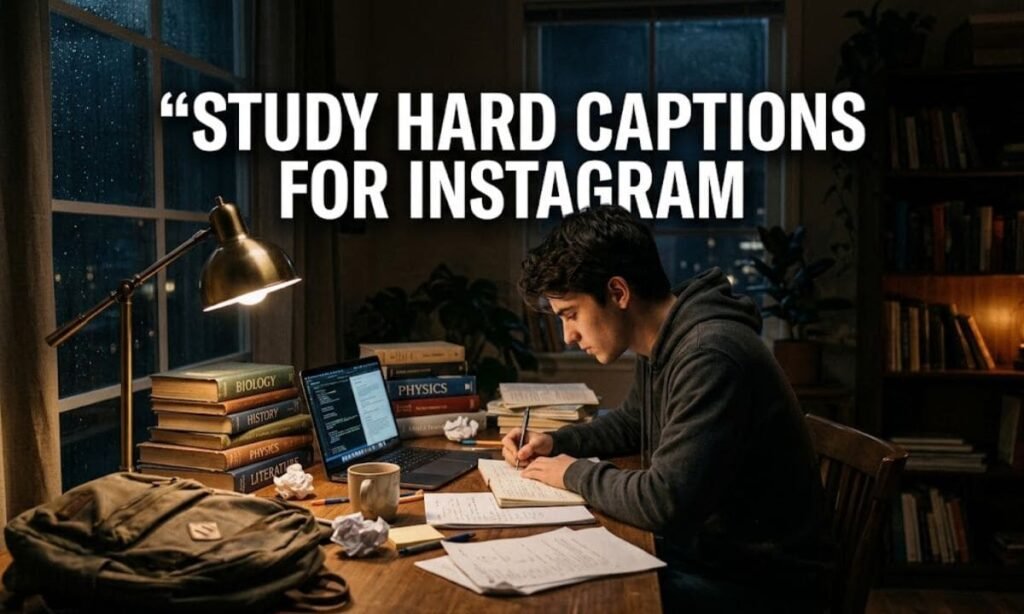 Study Hard Captions for Instagram