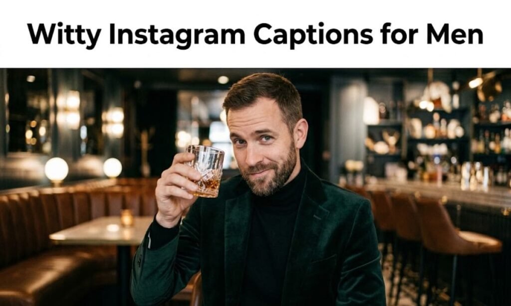 Witty Instagram Captions for Men