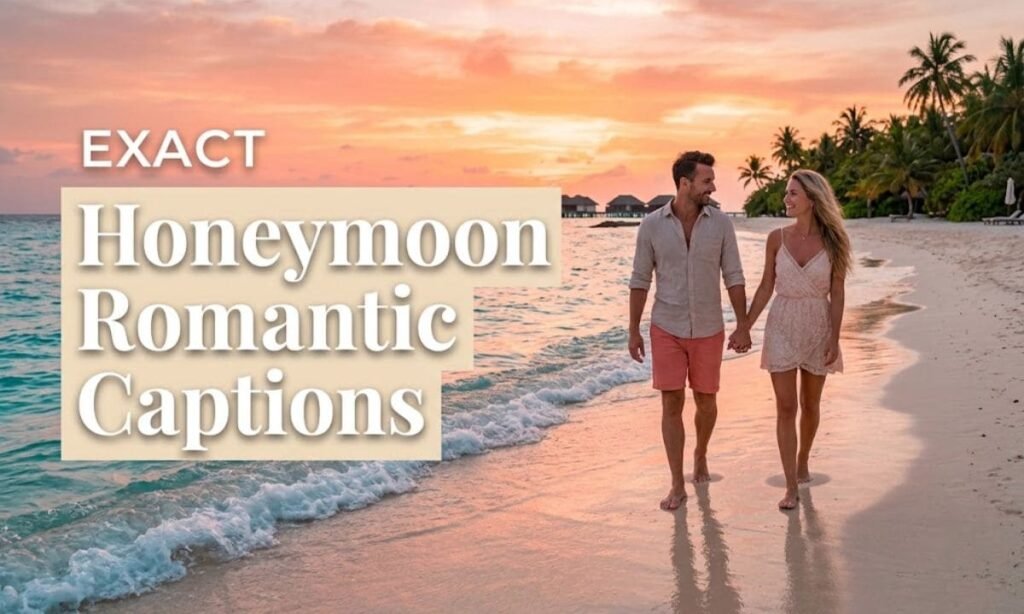 Honeymoon Romantic Captions