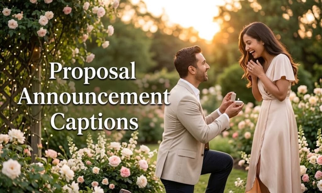 Proposal Announcement Captions